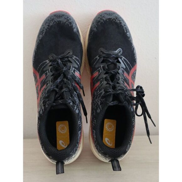 Asics 1011B209-001 Men's Sz 12.5 Black/Electric Red Fuji Lite 2 Running Shoes - Picture 10 of 12